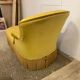 Yellow velvet meridian bench