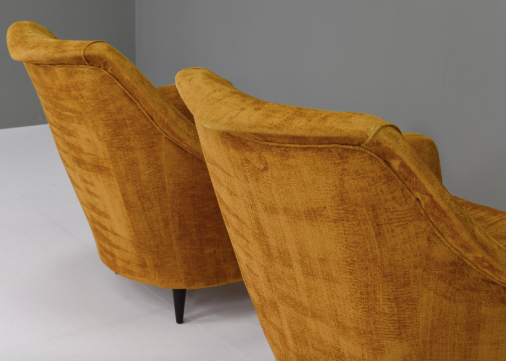 Set of 2 armchairs Italy 1950