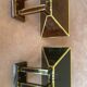 Paire d’appliques murales vintage – fabrication italienne