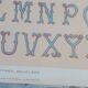 Lithograph of decorative lettering by Paul Fleury 1903 Alphabet