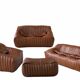 Sandra Set by Annie Hieronimus for Cinna –Cognac Brown Leather