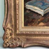 Still life bouquet of flowers oil painting