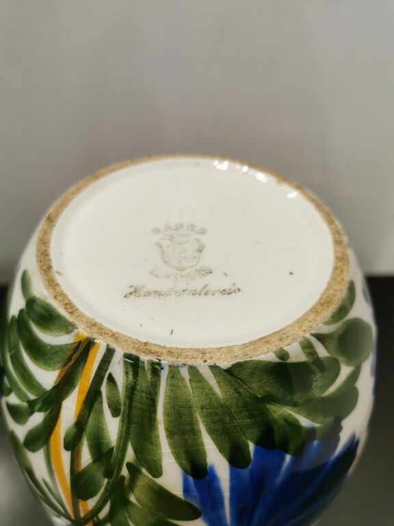 Elmshorn enamelled ceramic vase