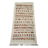 Tapis margoum tissé mains en laine naturelle