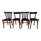 2 chaises Lutherma et 2 chaises Bauman de style en bois