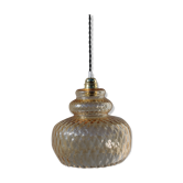 Yellow glass hanging lamp