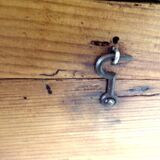 Rare old trunk chest with vintage handle