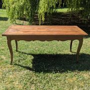 Louis XV style farmhouse table in solid wood - 175 cm