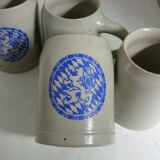 Munich glazed stoneware beer mugs 0.5 L