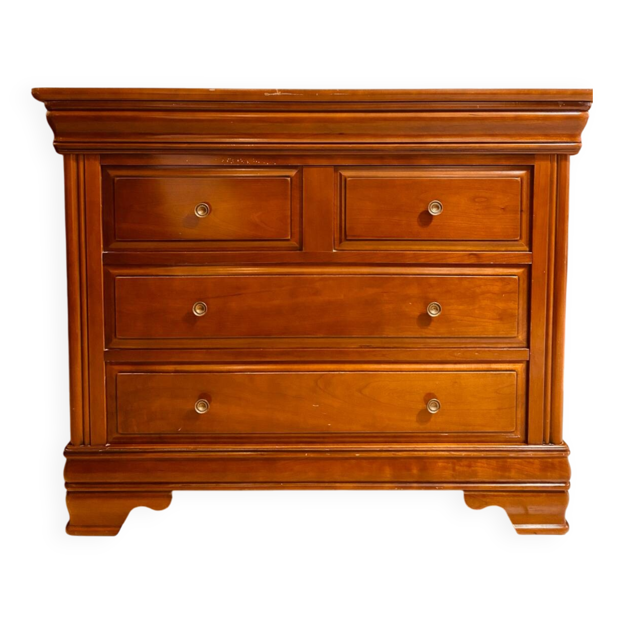 Solid wood chest of drawers – 4 drawers – Refined classic style