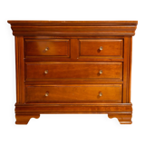 Commode en bois massif – 4 tiroirs – Style classique raffiné