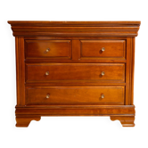 Commode en bois massif – 4 tiroirs – Style classique raffiné