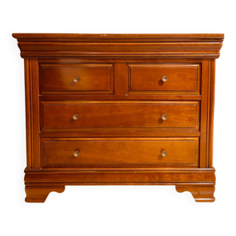Solid wood chest of drawers – 4 drawers – Refined classic style