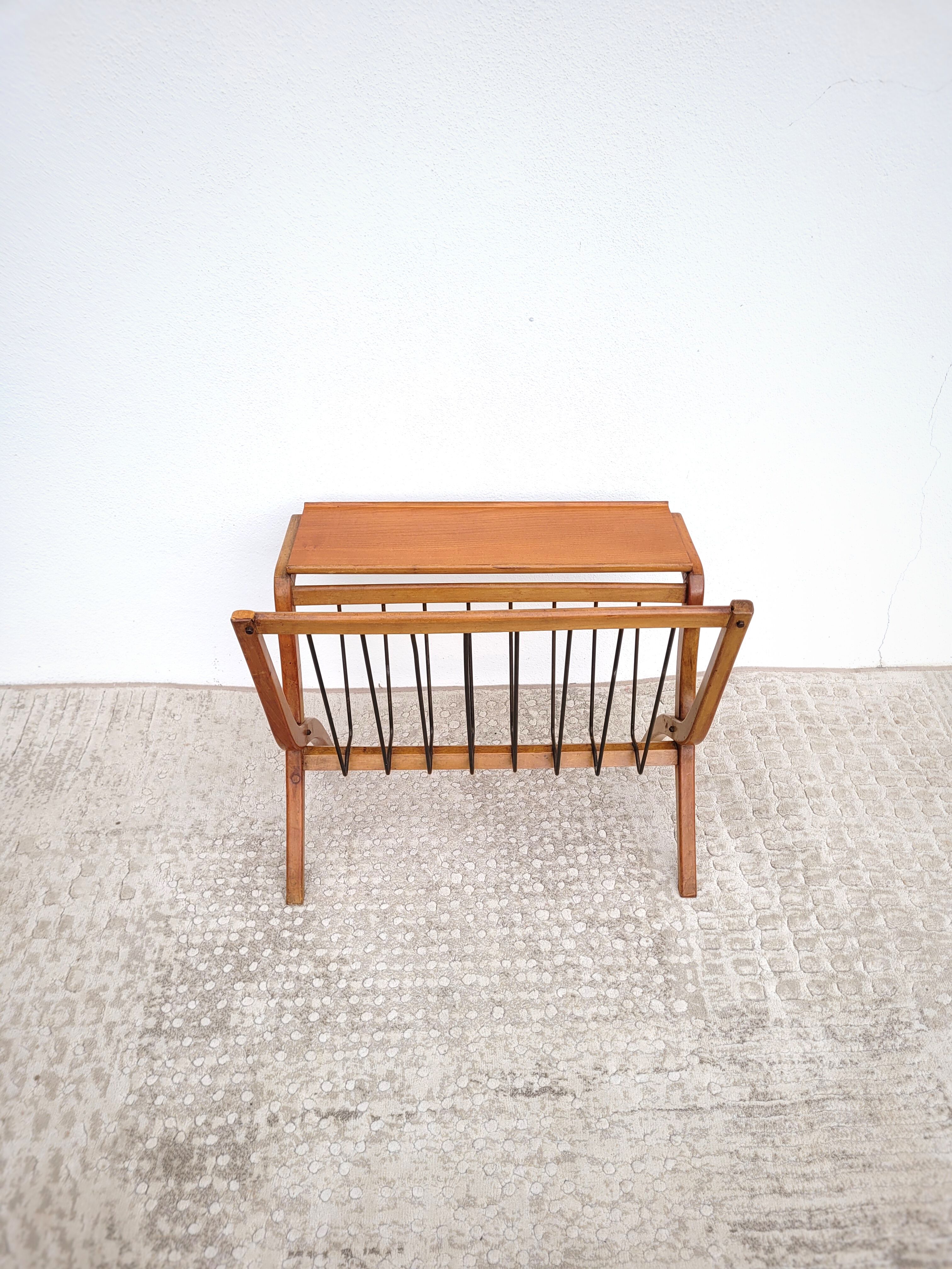 Magazine holder end of sofa 1950