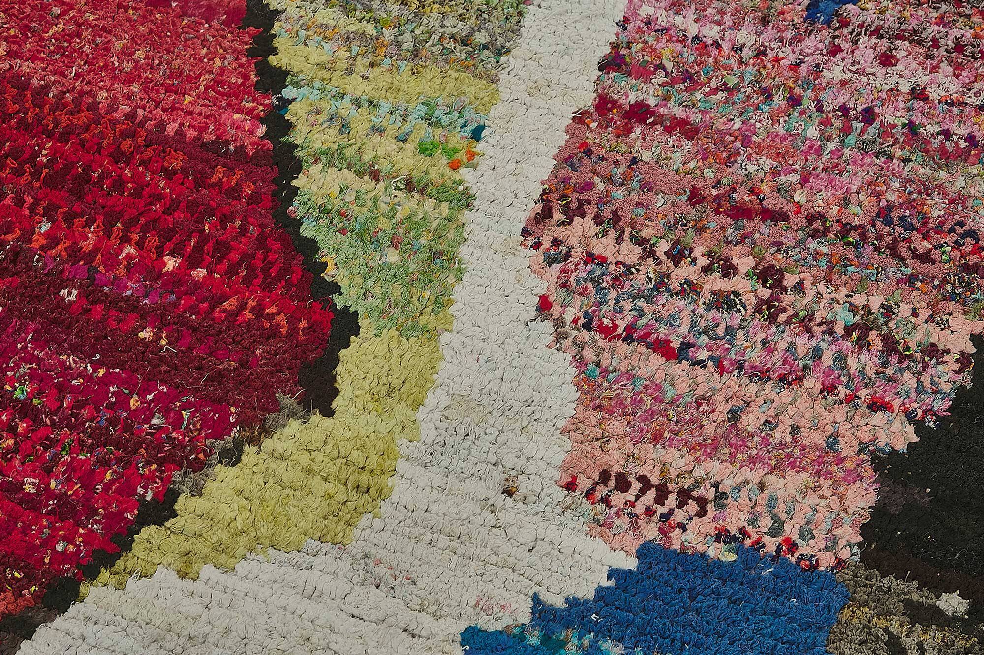 Handwoven Turkish Recycled Boho Rug 95 cm x 324 cm