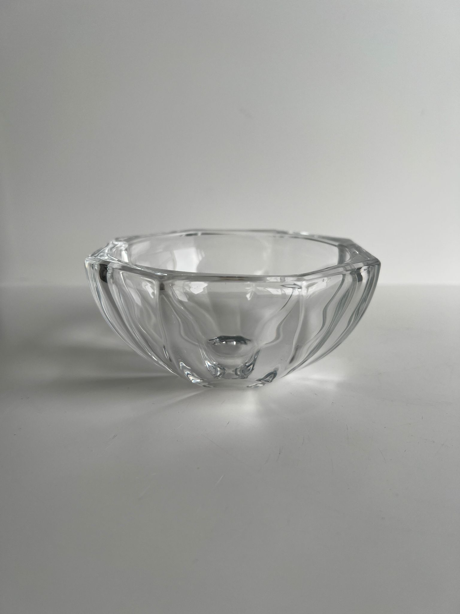 Octagonal glass cup D: 11,5cm