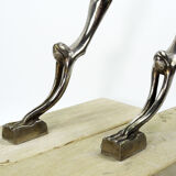 Pair of art deco bookends by Hagenauer, 1920s