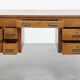 Bureau Art Déco en chêne ancien du début du XXe siècle