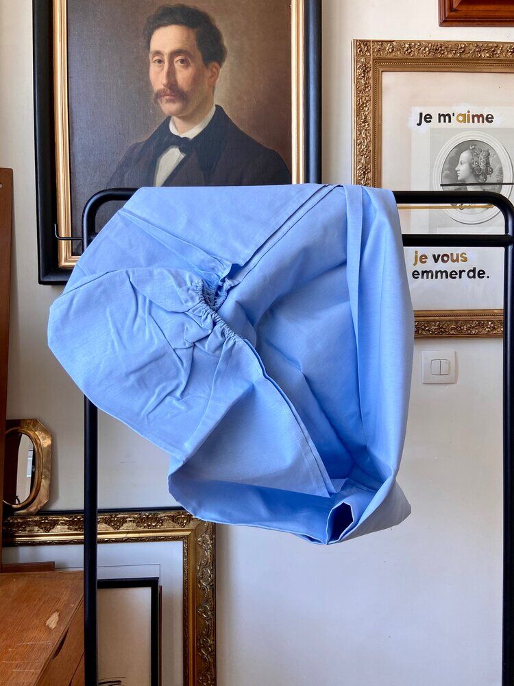 Sky blue half-breed cover 140 x 190 cm