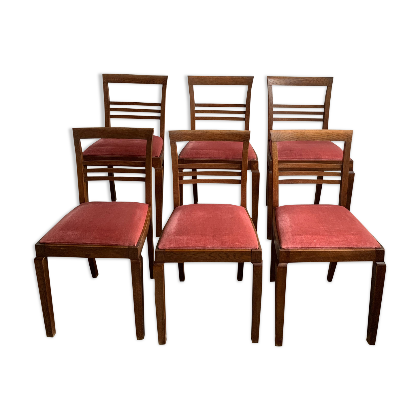 6 chairs era solid oak reconstruction