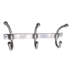 Wall coat rack in silver metal