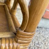 Vintage rattan shelf