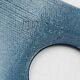 Lot de 4 coquetiers design en céramique bleue signés Malice