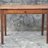 Table de ferme en pin  110 x 61 cm