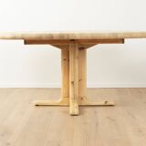 Dining table from the 1980s, solid bleached pine