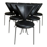 series of 6 Lübke chairs, 1970