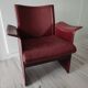 Bordeaux leather armchair by Tito Agnoli for Matteo Grassi, Italy