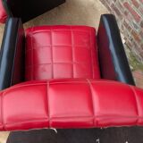 Pair of Armchairs in Faux Leather