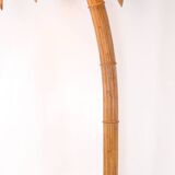 "Palm/coconut tree" floor lamp in rattan