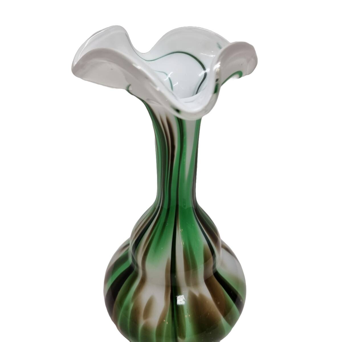 Rare Italian Design Vase Made With Opaline Glass. 1970s