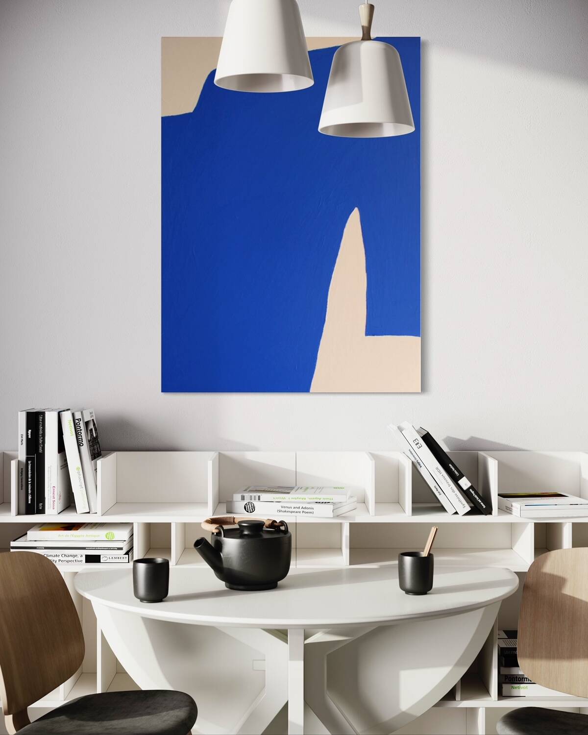 Contemporary abstract Blue Klein 1
