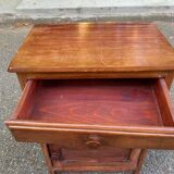 Art Deco bedside table in solid wood 1960