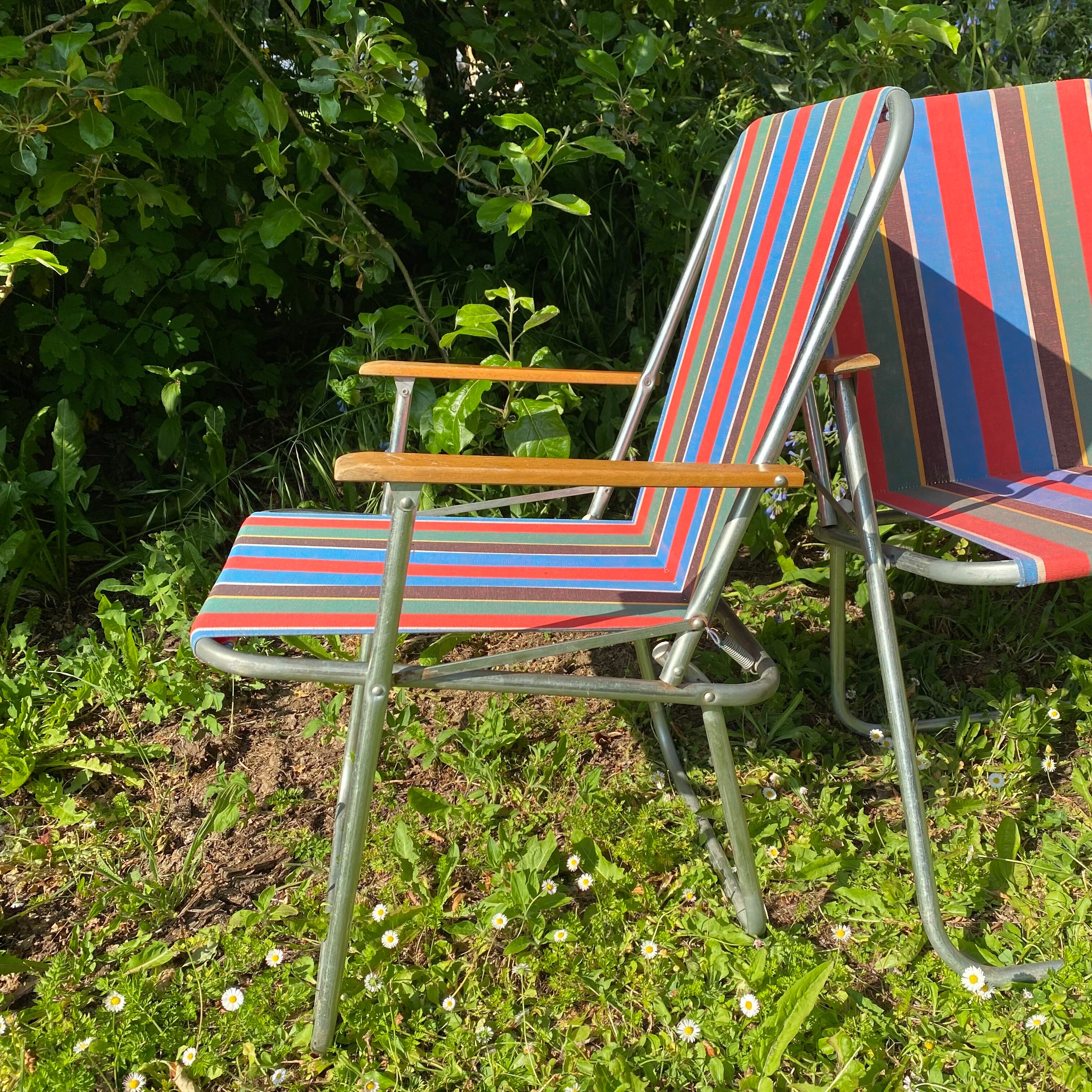 Foldable camping chairs 60s