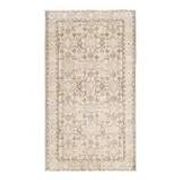Tapis turc Oushak fait main en laine et coton beige des années 1970 115x202