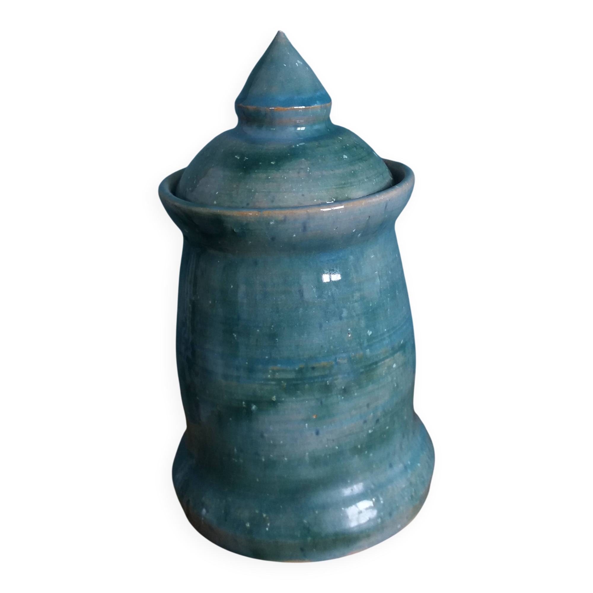 Pot couvert bonbonnière céramique signée