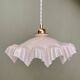 Vintage pink opaline lampshade pendant light