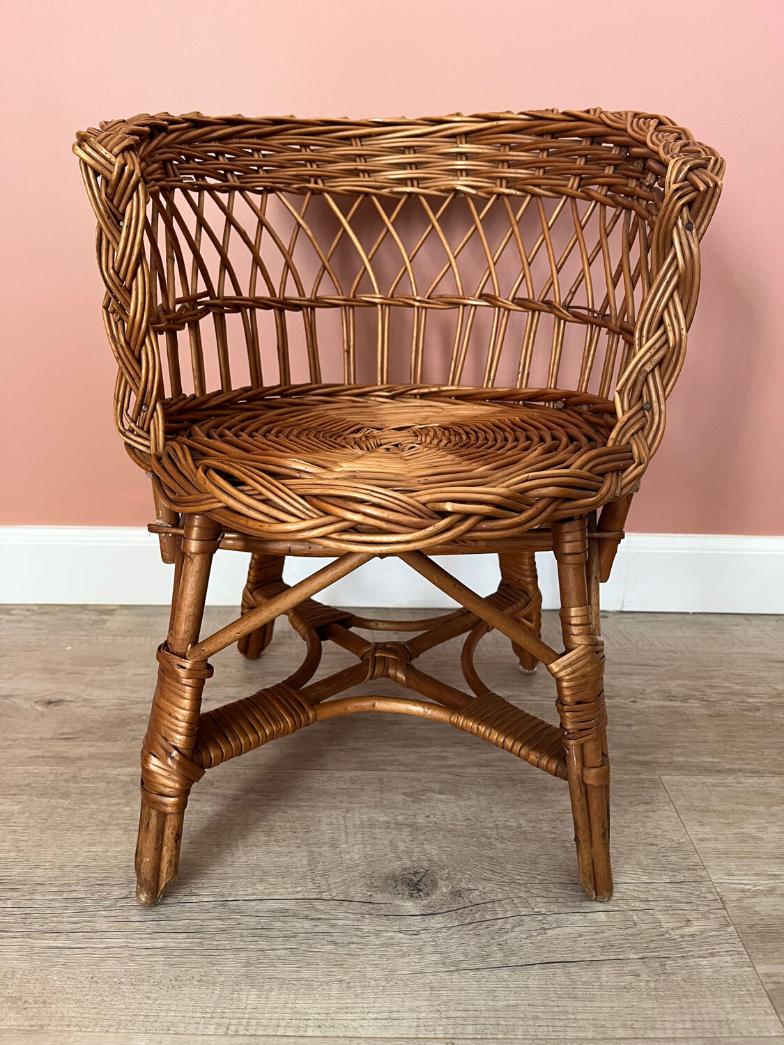 Petit fauteuil osier enfant