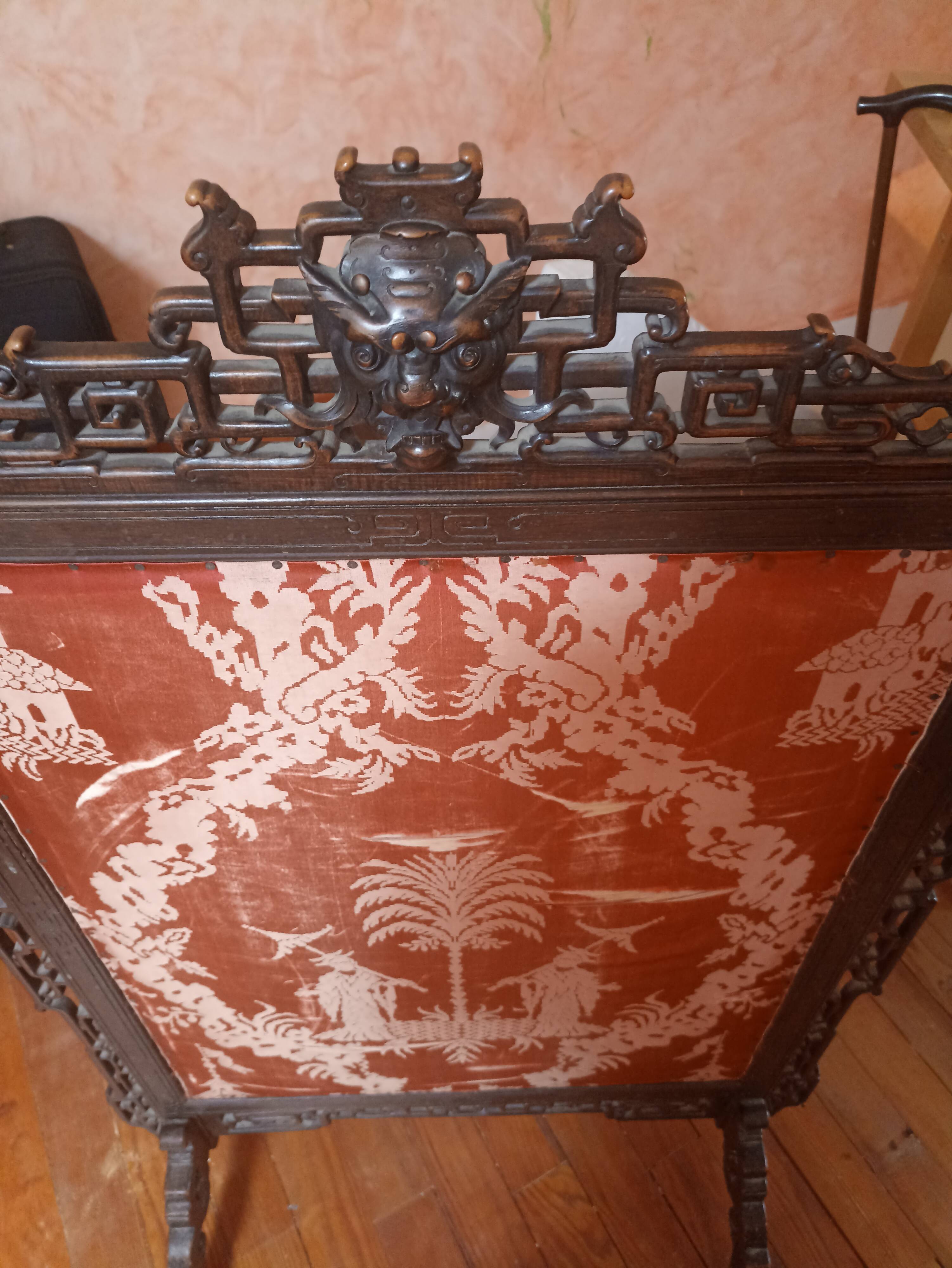 Fireplace screen Napoleon III
