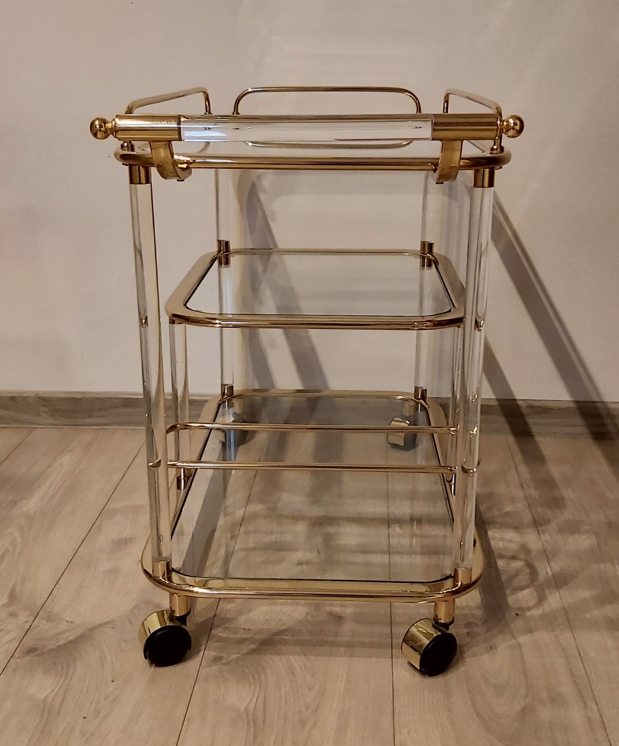 Bar cart, designed by F. Orsenigo, Orsenigo, Italy, 1980s