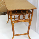 Rattan desk and Chair