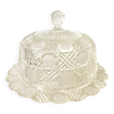 Cloche en verre et plat