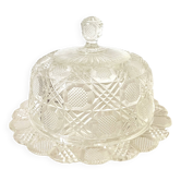 Cloche en verre et plat