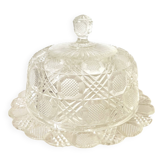 Cloche en verre et plat