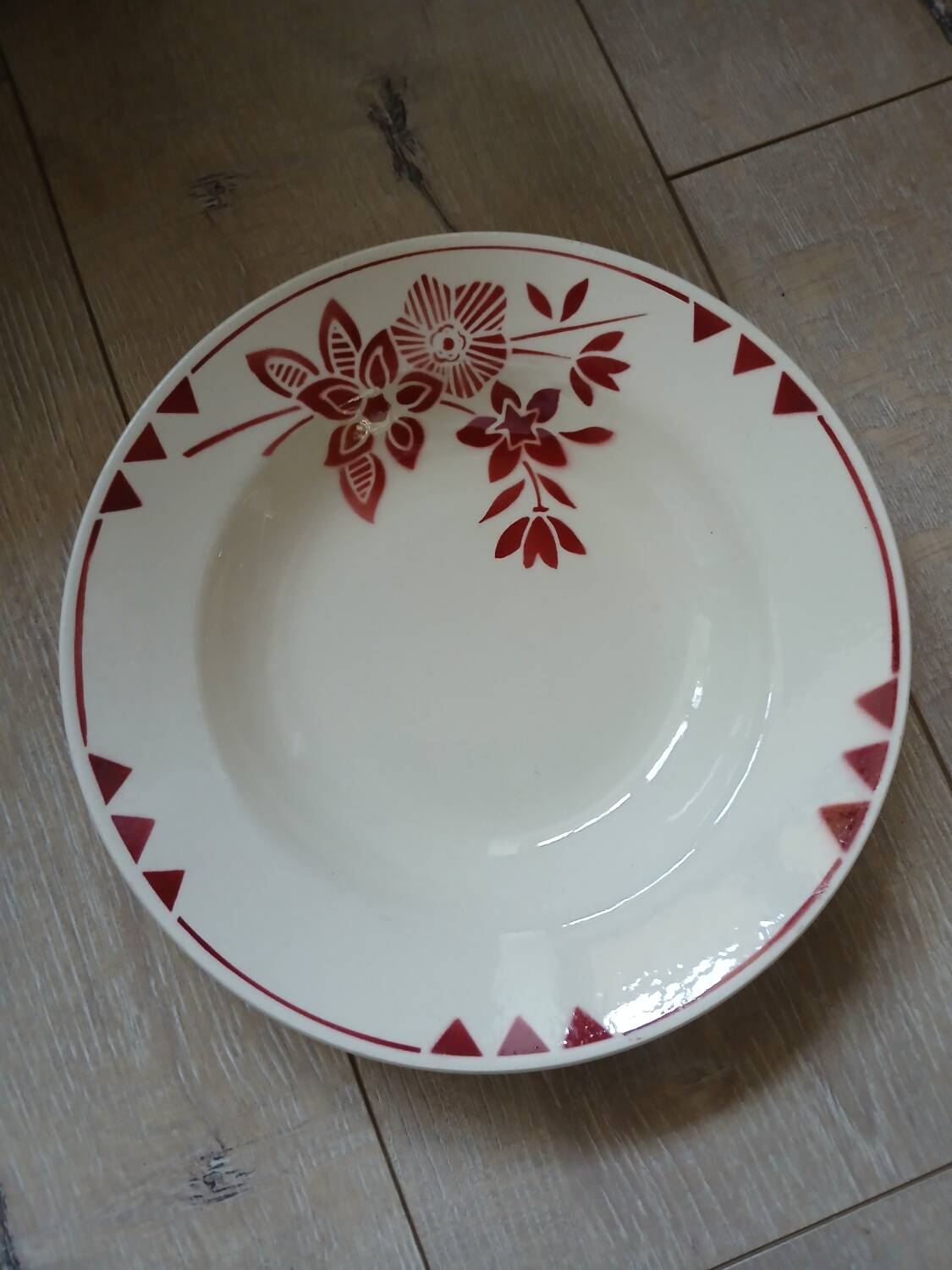 8 mismatched antique soup plates