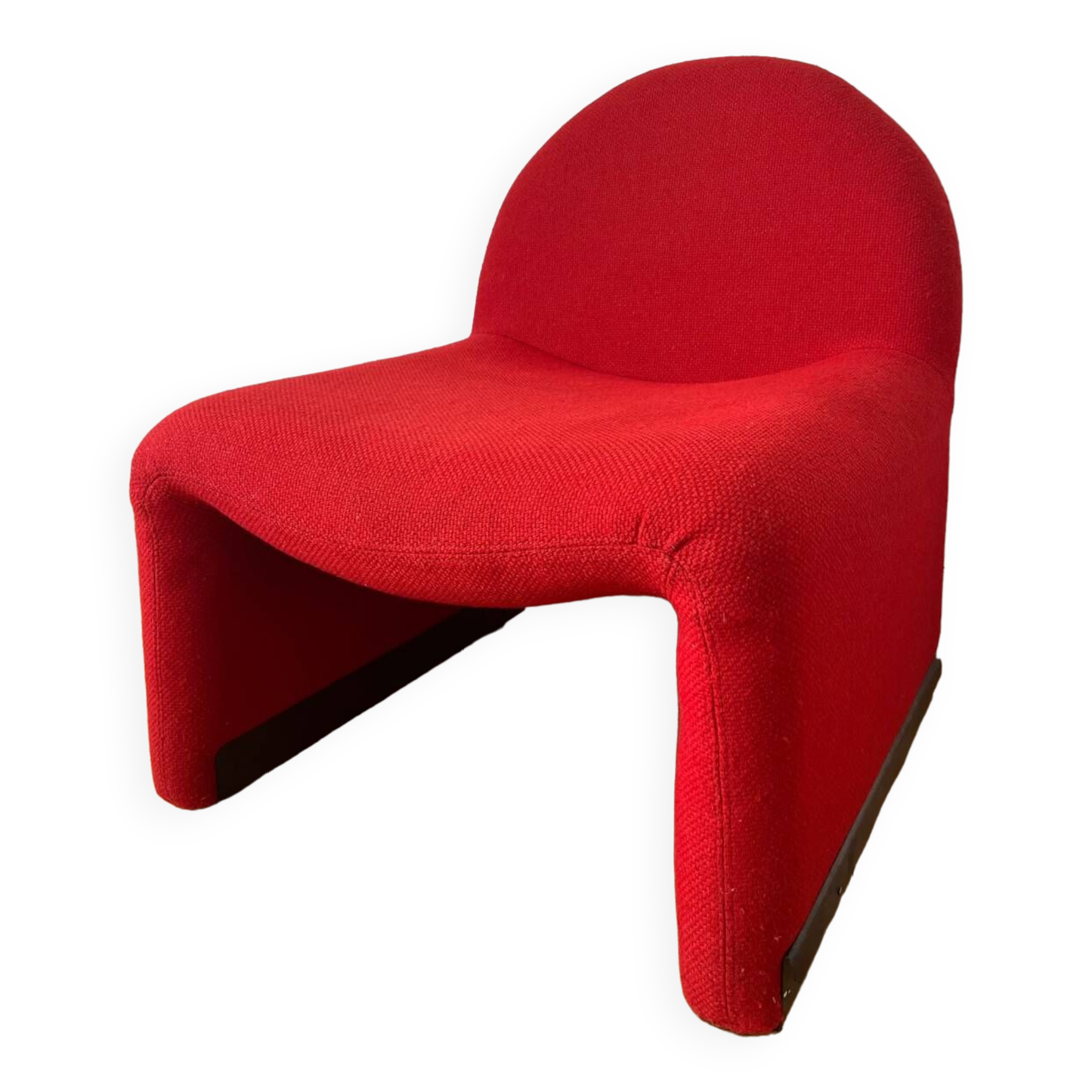 Vintage wool fireside chair