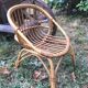 Fauteuil rotin corbeille enfant